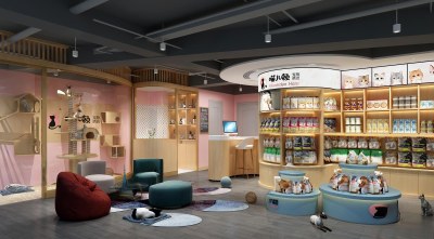 现代宠物店3D模型下载